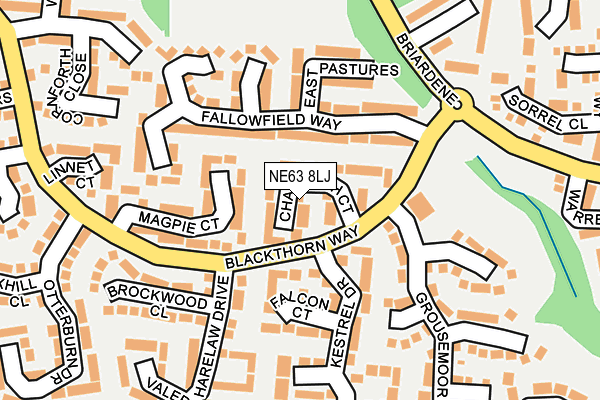 NE63 8LJ map - OS OpenMap – Local (Ordnance Survey) NE63 8LJ map - OS OpenMap – Local (Ordnance Survey)