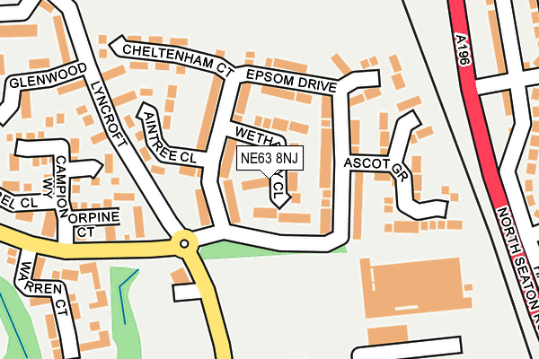 NE63 8NJ map - OS OpenMap – Local (Ordnance Survey) NE63 8NJ map - OS OpenMap – Local (Ordnance Survey)