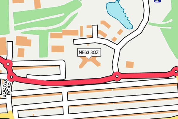 NE63 8QZ map - OS OpenMap – Local (Ordnance Survey) NE63 8QZ map - OS OpenMap – Local (Ordnance Survey)