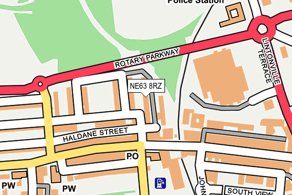 NE63 8RZ map - OS OpenMap – Local (Ordnance Survey) NE63 8RZ map - OS OpenMap – Local (Ordnance Survey)