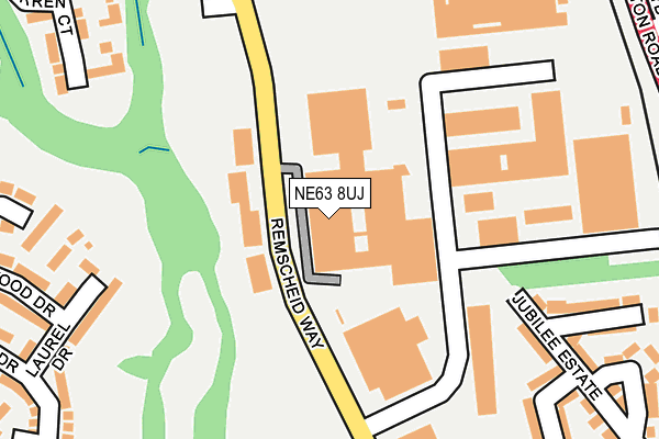 NE63 8UJ map - OS OpenMap – Local (Ordnance Survey) NE63 8UJ map - OS OpenMap – Local (Ordnance Survey)
