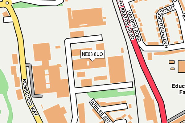 NE63 8UQ map - OS OpenMap – Local (Ordnance Survey) NE63 8UQ map - OS OpenMap – Local (Ordnance Survey)