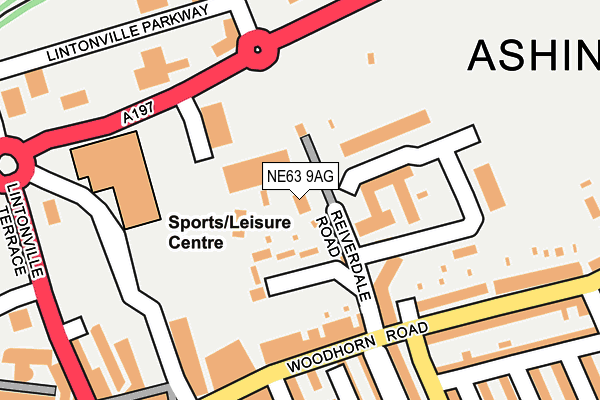 NE63 9AG map - OS OpenMap – Local (Ordnance Survey) NE63 9AG map - OS OpenMap – Local (Ordnance Survey)