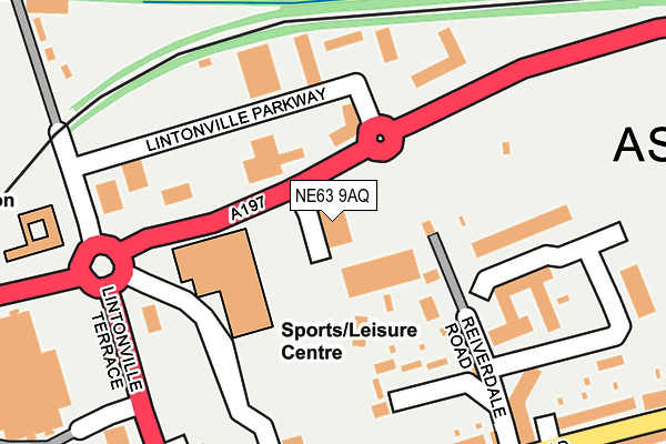 NE63 9AQ map - OS OpenMap – Local (Ordnance Survey) NE63 9AQ map - OS OpenMap – Local (Ordnance Survey)