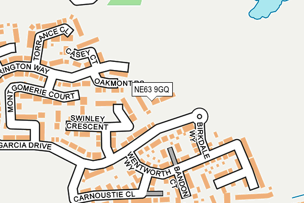 NE63 9GQ map - OS OpenMap – Local (Ordnance Survey) NE63 9GQ map - OS OpenMap – Local (Ordnance Survey)