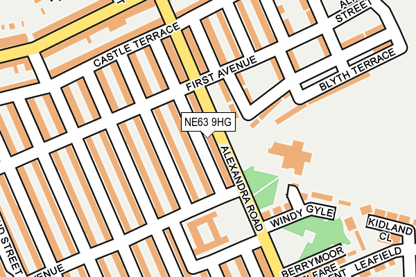 NE63 9HG map - OS OpenMap – Local (Ordnance Survey) NE63 9HG map - OS OpenMap – Local (Ordnance Survey)