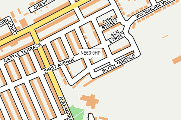 NE63 9HP map - OS OpenMap – Local (Ordnance Survey) NE63 9HP map - OS OpenMap – Local (Ordnance Survey)