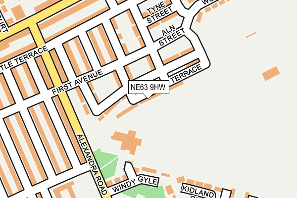 NE63 9HW map - OS OpenMap – Local (Ordnance Survey) NE63 9HW map - OS OpenMap – Local (Ordnance Survey)