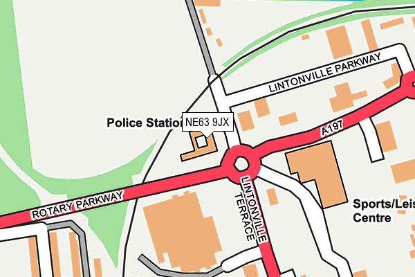 NE63 9JX map - OS OpenMap – Local (Ordnance Survey) NE63 9JX map - OS OpenMap – Local (Ordnance Survey)