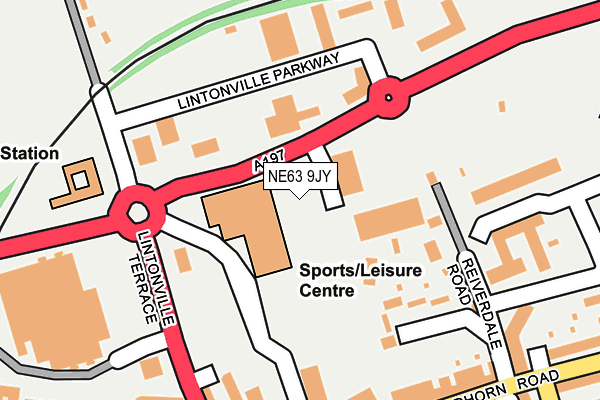 NE63 9JY map - OS OpenMap – Local (Ordnance Survey) NE63 9JY map - OS OpenMap – Local (Ordnance Survey)