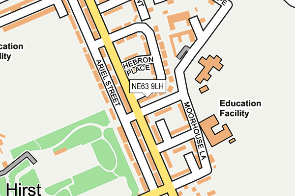 NE63 9LH map - OS OpenMap – Local (Ordnance Survey) NE63 9LH map - OS OpenMap – Local (Ordnance Survey)