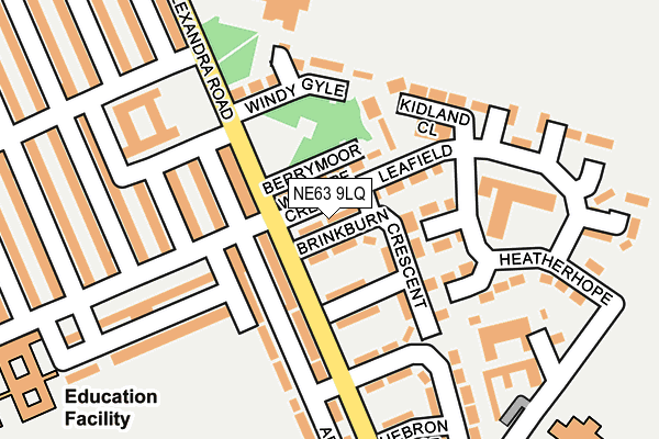 NE63 9LQ map - OS OpenMap – Local (Ordnance Survey) NE63 9LQ map - OS OpenMap – Local (Ordnance Survey)