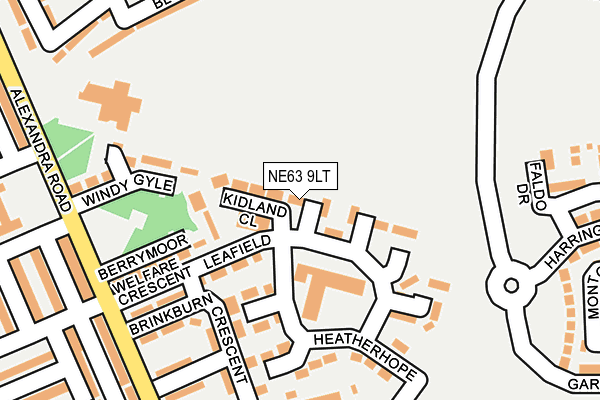 NE63 9LT map - OS OpenMap – Local (Ordnance Survey) NE63 9LT map - OS OpenMap – Local (Ordnance Survey)