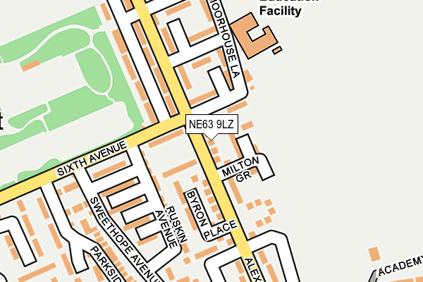 NE63 9LZ map - OS OpenMap – Local (Ordnance Survey) NE63 9LZ map - OS OpenMap – Local (Ordnance Survey)