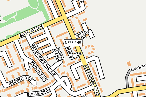 NE63 9NB map - OS OpenMap – Local (Ordnance Survey) NE63 9NB map - OS OpenMap – Local (Ordnance Survey)