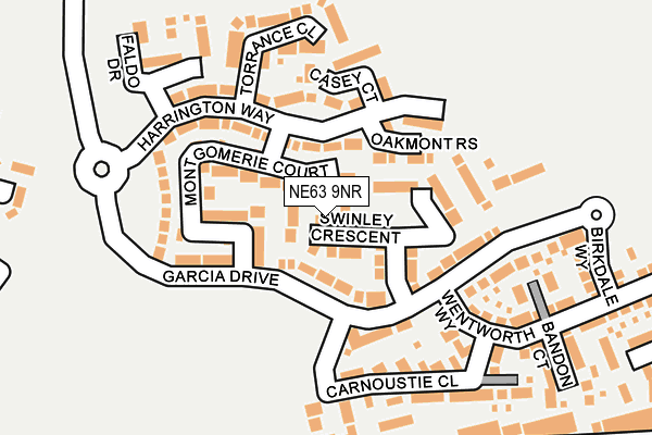 NE63 9NR map - OS OpenMap – Local (Ordnance Survey) NE63 9NR map - OS OpenMap – Local (Ordnance Survey)