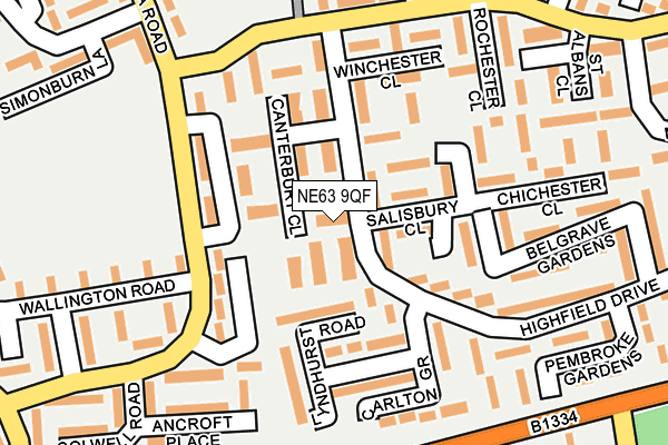 NE63 9QF map - OS OpenMap – Local (Ordnance Survey) NE63 9QF map - OS OpenMap – Local (Ordnance Survey)