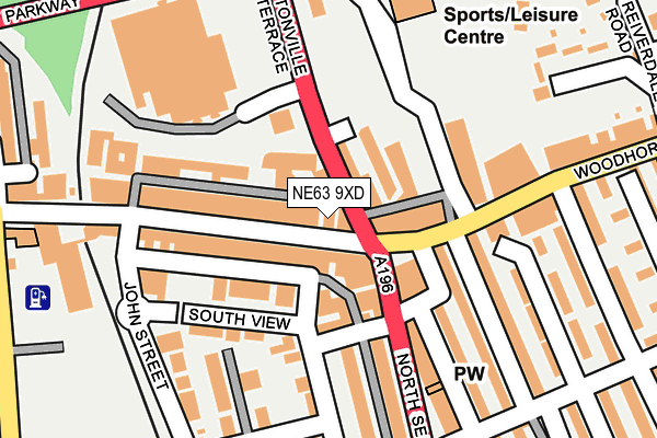 NE63 9XD map - OS OpenMap – Local (Ordnance Survey) NE63 9XD map - OS OpenMap – Local (Ordnance Survey)