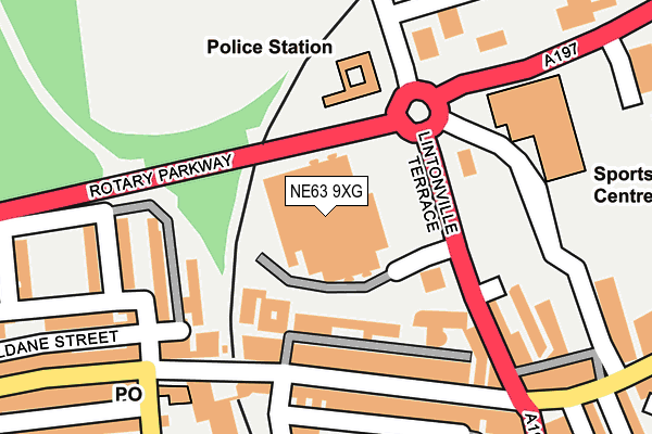 NE63 9XG map - OS OpenMap – Local (Ordnance Survey) NE63 9XG map - OS OpenMap – Local (Ordnance Survey)