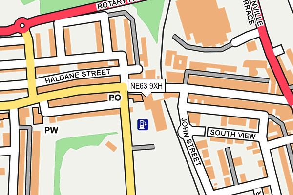NE63 9XH map - OS OpenMap – Local (Ordnance Survey) NE63 9XH map - OS OpenMap – Local (Ordnance Survey)