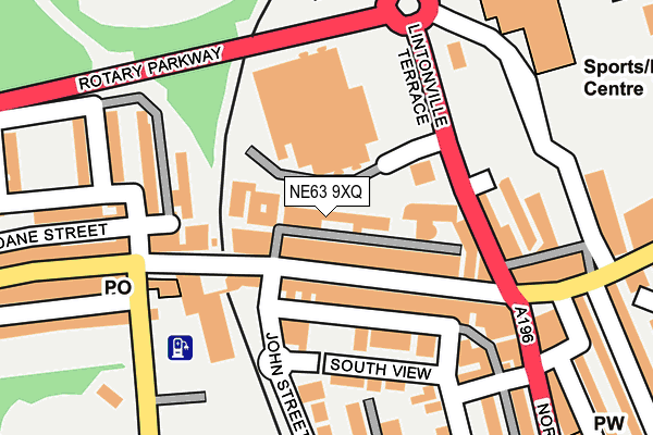 NE63 9XQ map - OS OpenMap – Local (Ordnance Survey) NE63 9XQ map - OS OpenMap – Local (Ordnance Survey)