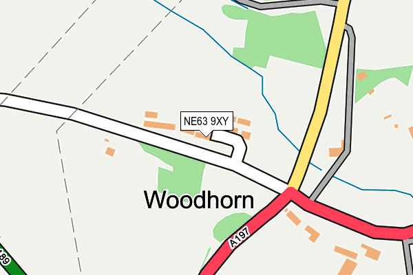 NE63 9XY map - OS OpenMap – Local (Ordnance Survey) NE63 9XY map - OS OpenMap – Local (Ordnance Survey)