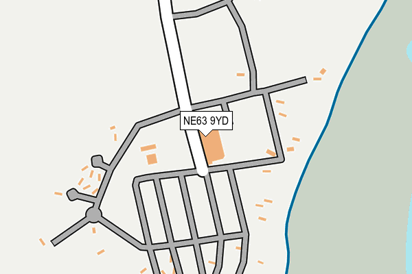 NE63 9YD map - OS OpenMap – Local (Ordnance Survey) NE63 9YD map - OS OpenMap – Local (Ordnance Survey)