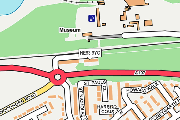 NE63 9YG map - OS OpenMap – Local (Ordnance Survey) NE63 9YG map - OS OpenMap – Local (Ordnance Survey)