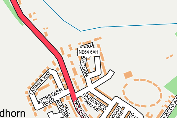 NE64 6AH map - OS OpenMap – Local (Ordnance Survey) NE64 6AH map - OS OpenMap – Local (Ordnance Survey)
