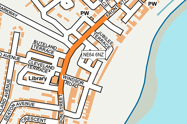 NE64 6NZ map - OS OpenMap – Local (Ordnance Survey)