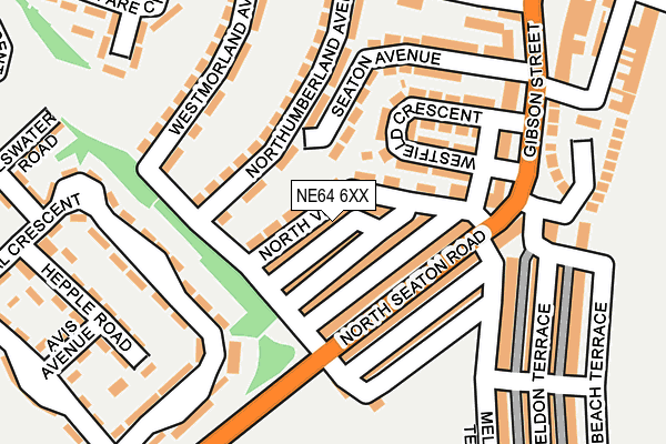 NE64 6XX map - OS OpenMap – Local (Ordnance Survey)