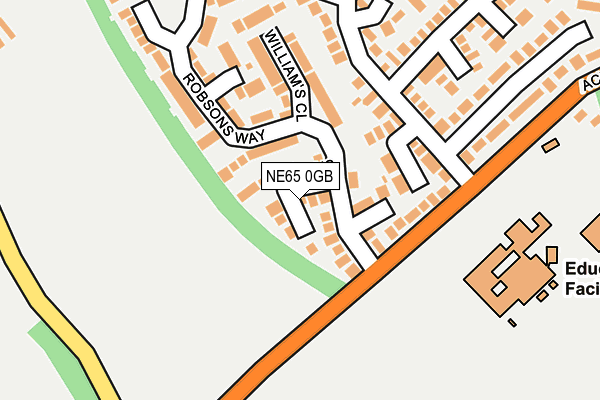 NE65 0GB map - OS OpenMap – Local (Ordnance Survey)