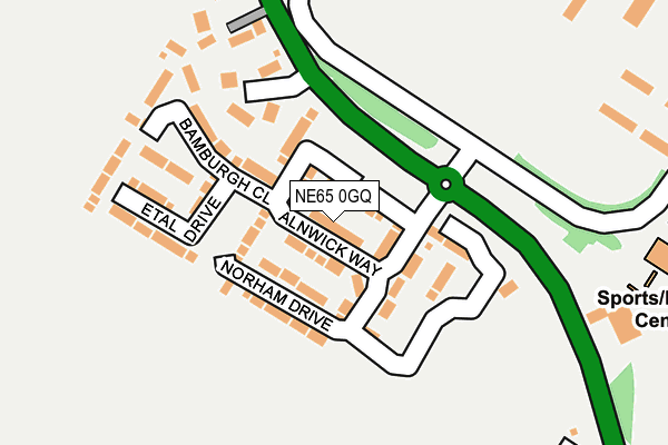 NE65 0GQ map - OS OpenMap – Local (Ordnance Survey)