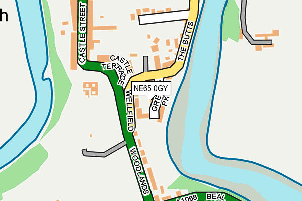 NE65 0GY map - OS OpenMap – Local (Ordnance Survey) NE65 0GY map - OS OpenMap – Local (Ordnance Survey)