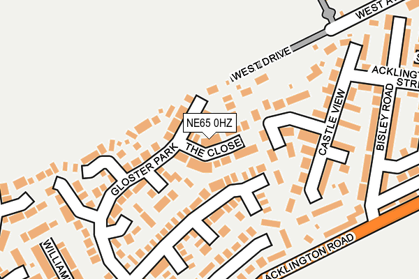 NE65 0HZ map - OS OpenMap – Local (Ordnance Survey) NE65 0HZ map - OS OpenMap – Local (Ordnance Survey)