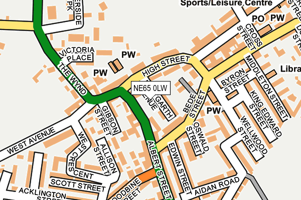 NE65 0LW map - OS OpenMap – Local (Ordnance Survey) NE65 0LW map - OS OpenMap – Local (Ordnance Survey)