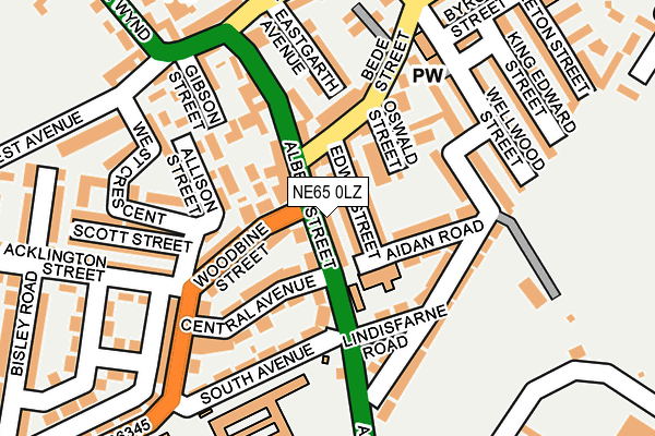 NE65 0LZ map - OS OpenMap – Local (Ordnance Survey) NE65 0LZ map - OS OpenMap – Local (Ordnance Survey)