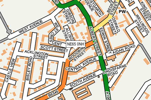 NE65 0NH map - OS OpenMap – Local (Ordnance Survey) NE65 0NH map - OS OpenMap – Local (Ordnance Survey)