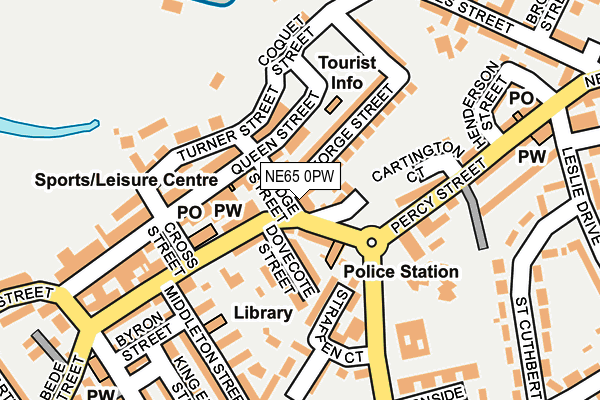 NE65 0PW map - OS OpenMap – Local (Ordnance Survey) NE65 0PW map - OS OpenMap – Local (Ordnance Survey)