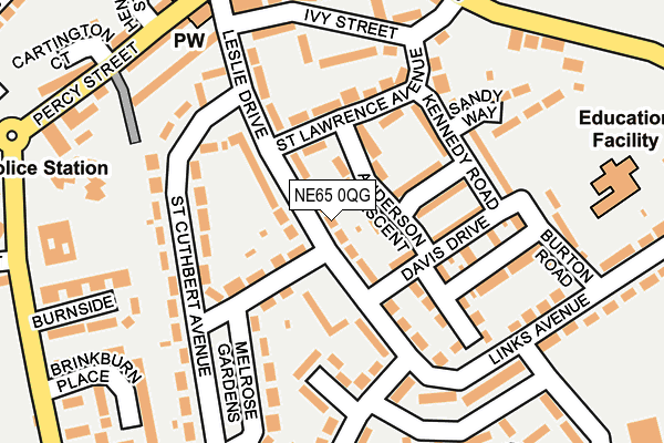NE65 0QG map - OS OpenMap – Local (Ordnance Survey) NE65 0QG map - OS OpenMap – Local (Ordnance Survey)