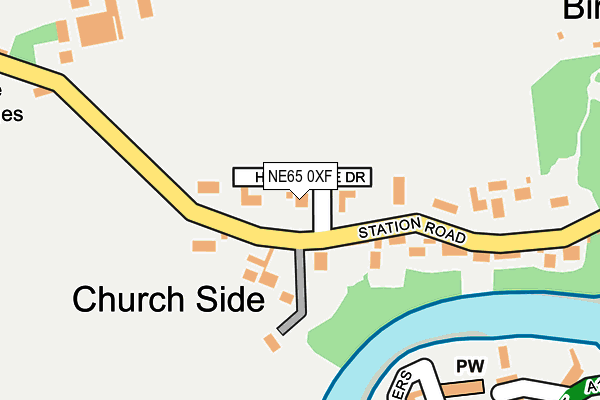 NE65 0XF map - OS OpenMap – Local (Ordnance Survey) NE65 0XF map - OS OpenMap – Local (Ordnance Survey)