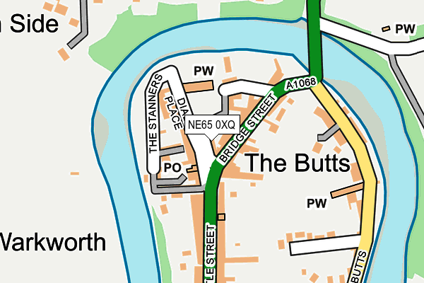 NE65 0XQ map - OS OpenMap – Local (Ordnance Survey)