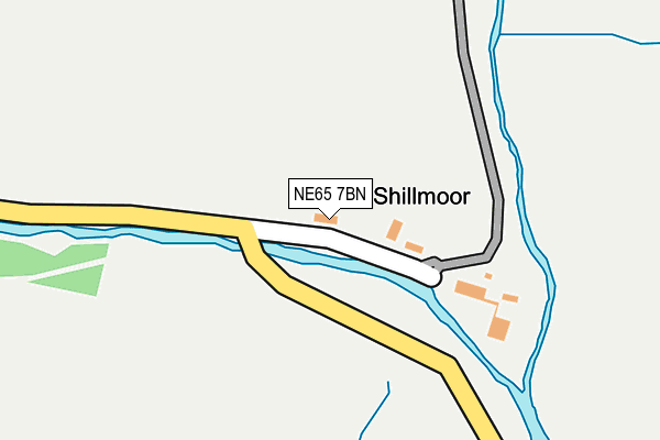 NE65 7BN map - OS OpenMap – Local (Ordnance Survey) NE65 7BN map - OS OpenMap – Local (Ordnance Survey)