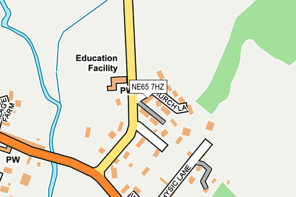 NE65 7HZ map - OS OpenMap – Local (Ordnance Survey) NE65 7HZ map - OS OpenMap – Local (Ordnance Survey)