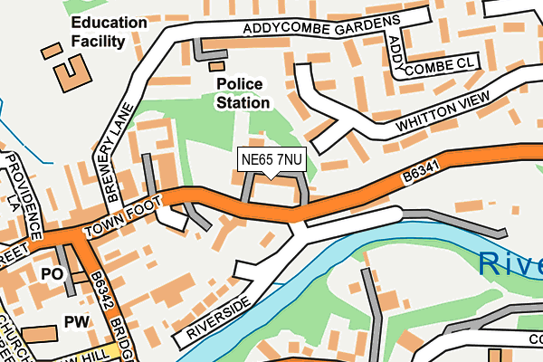 NE65 7NU map - OS OpenMap – Local (Ordnance Survey) NE65 7NU map - OS OpenMap – Local (Ordnance Survey)