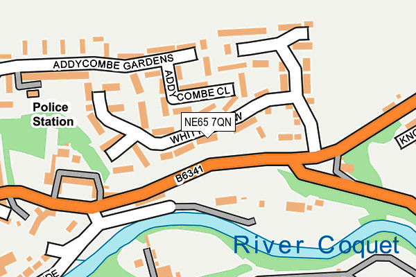 NE65 7QN map - OS OpenMap – Local (Ordnance Survey)