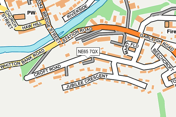 NE65 7QX map - OS OpenMap – Local (Ordnance Survey) NE65 7QX map - OS OpenMap – Local (Ordnance Survey)