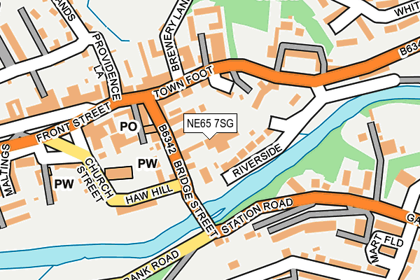NE65 7SG map - OS OpenMap – Local (Ordnance Survey) NE65 7SG map - OS OpenMap – Local (Ordnance Survey)