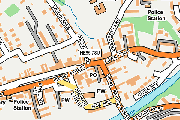 NE65 7SU map - OS OpenMap – Local (Ordnance Survey) NE65 7SU map - OS OpenMap – Local (Ordnance Survey)