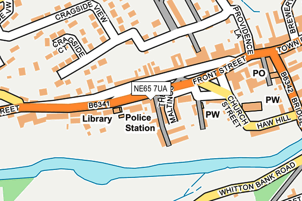 NE65 7UA map - OS OpenMap – Local (Ordnance Survey) NE65 7UA map - OS OpenMap – Local (Ordnance Survey)